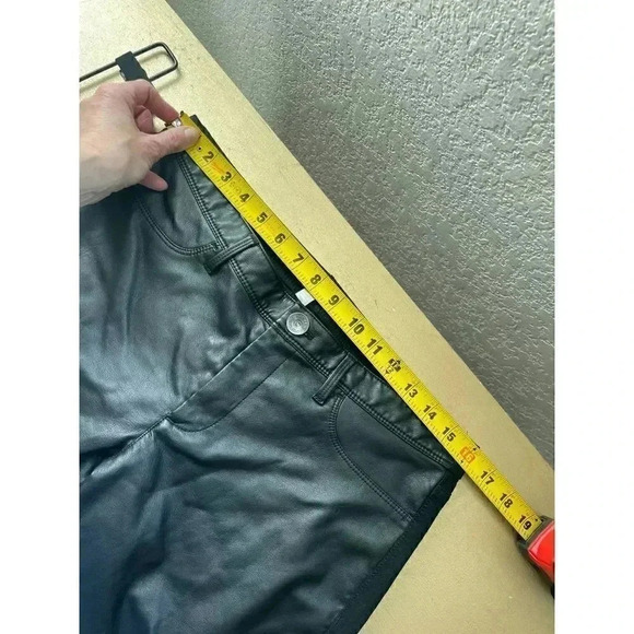 Banana Republic Size 8 SLOAN-FIT FAUX-LEATHER FRONT SKINNY ANKLE PANT - Picture 9 of 9